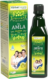 Harc Herbal Canada Pure Amla Juice | Boosts Immunity for OmniProtection| No Added Sugar or Preservatives | 500ml- Pack of 5