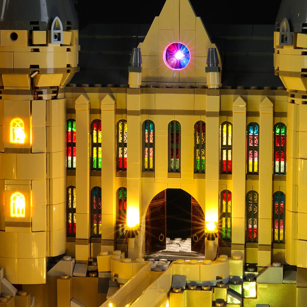 BRIKSMAX Led Beleuchtungsset für LEGO Harry Potter Schloss Hogwarts,Kompatibel Mit LEGO 71043 Bausteinen Modell - Ohne Lego Set