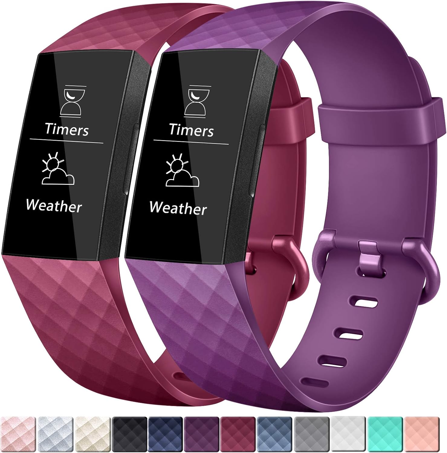 AK Bands Compatible with Fitbit Charge 4 / Fitbit Charge 3 / Charge 3 SE Soft Sports Replacement Bands for Women Men