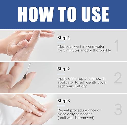 Miniatura 6 de Mrkayll Gel Removedor de Verrugas de Acción Rápida para Pies y Manos, Fórmula Natural a Base de Plantas - Removedor de Verrugas Genitales, Comunes y