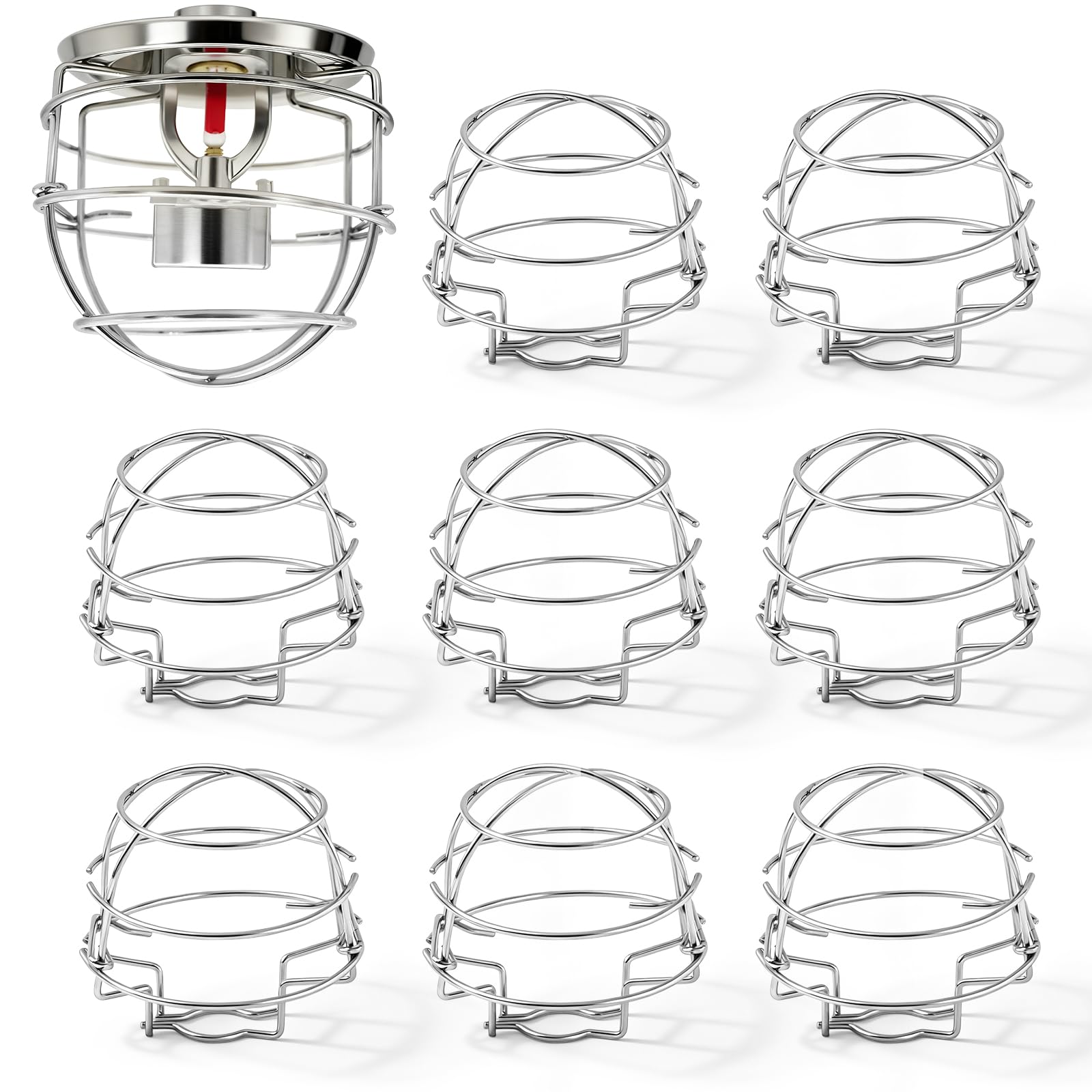 Shimeyao 8 Pcs 1/2" Fire Sprinkler Head Guard Cage Fire Sprinkler Covers