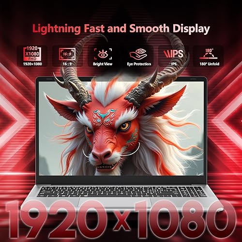 Miniatura 4 de Computadora portátil AMD Ryzen 5 7430U para juegos, computadora portátil de 15.6 pulgadas con 16 GB de RAM 512 GB SSD, AMD Radeon Lap top,