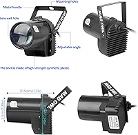 Vista 4 de Foco de bola de discoteca LED Pinspot Light - Luz de fiesta de bola de espejo motorizada