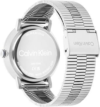 Calvin Klein Three Hand Quartz Movement Watch CK Real Collection with Stainless Steel Bracelet