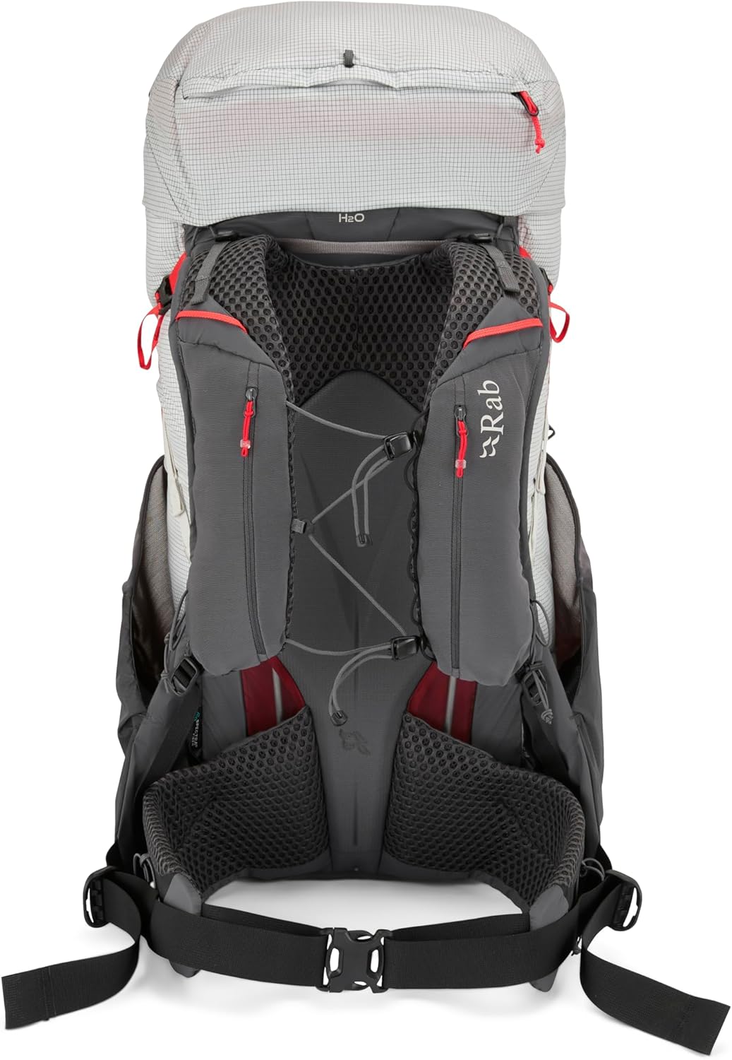 Rab Muon Hiking Pack - Lightweight Durable Backpack for Hiking, Trekking, & Backpacking - Pewter/Graphene - 50-Liter (Back Length - Medium)