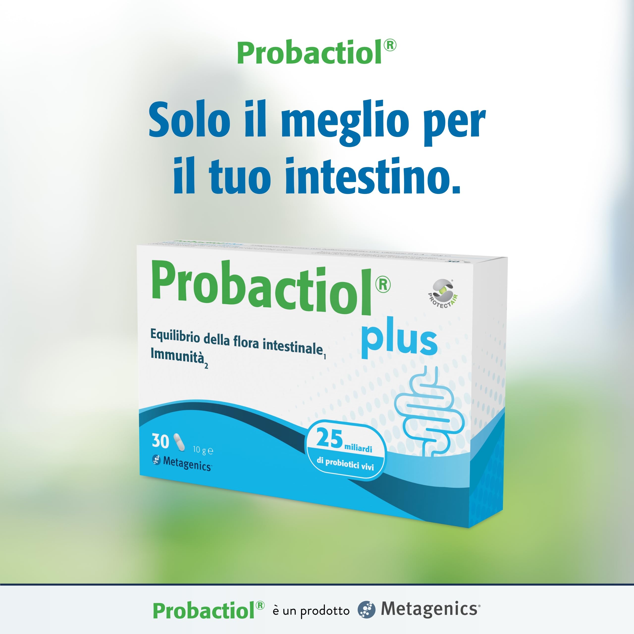 Metagenics Probactiol Plus - Equilibrio della Flora Intestinale - Sostiene l’Immunità - 30 Capsule