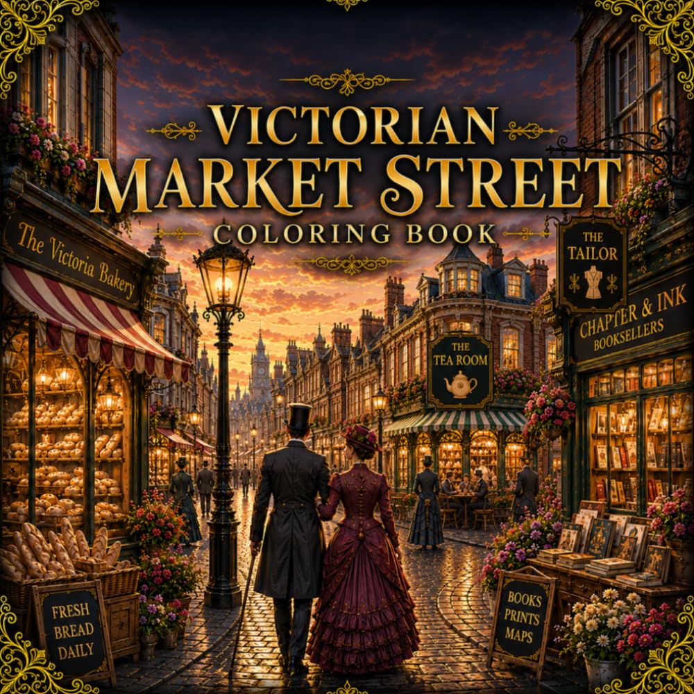Victorian Market Street Coloring Book: Color Cozy Bakeries, Flower Shops, Bookstores, Tea Rooms, Watchmakers, Tailor Shops and Charming Historic ... Artisan Crafts & Cultural Traditions)