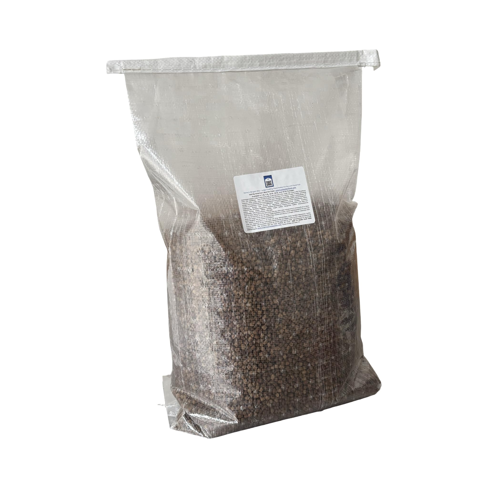 America's Best Koi Food - 40lb Bag Of Large Floating Pellets With 32% Protein For Pond Fish