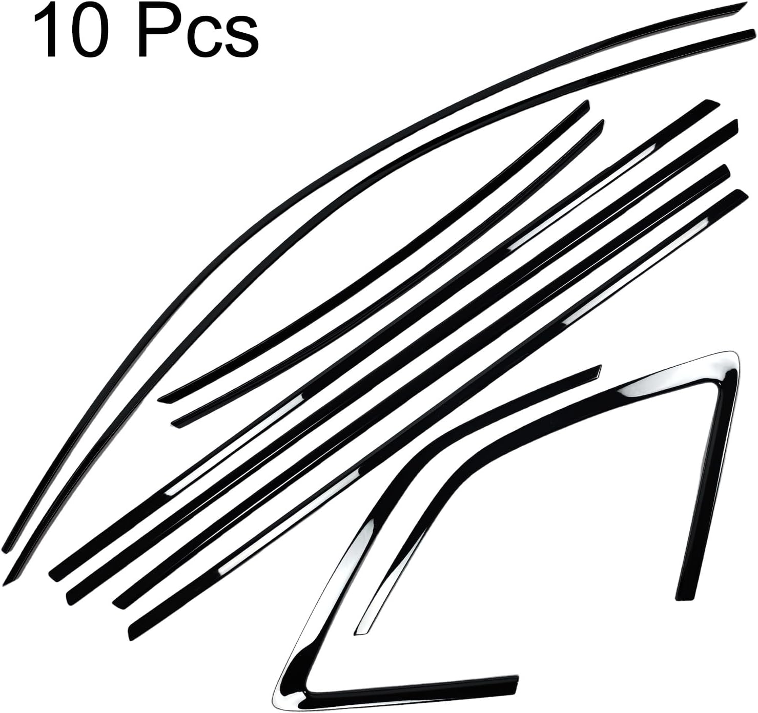 Stainless Steel Window Trim Chrome Delete for Audi Q5 SQ5 2019-2024 Black Window Trim Blackout Kit