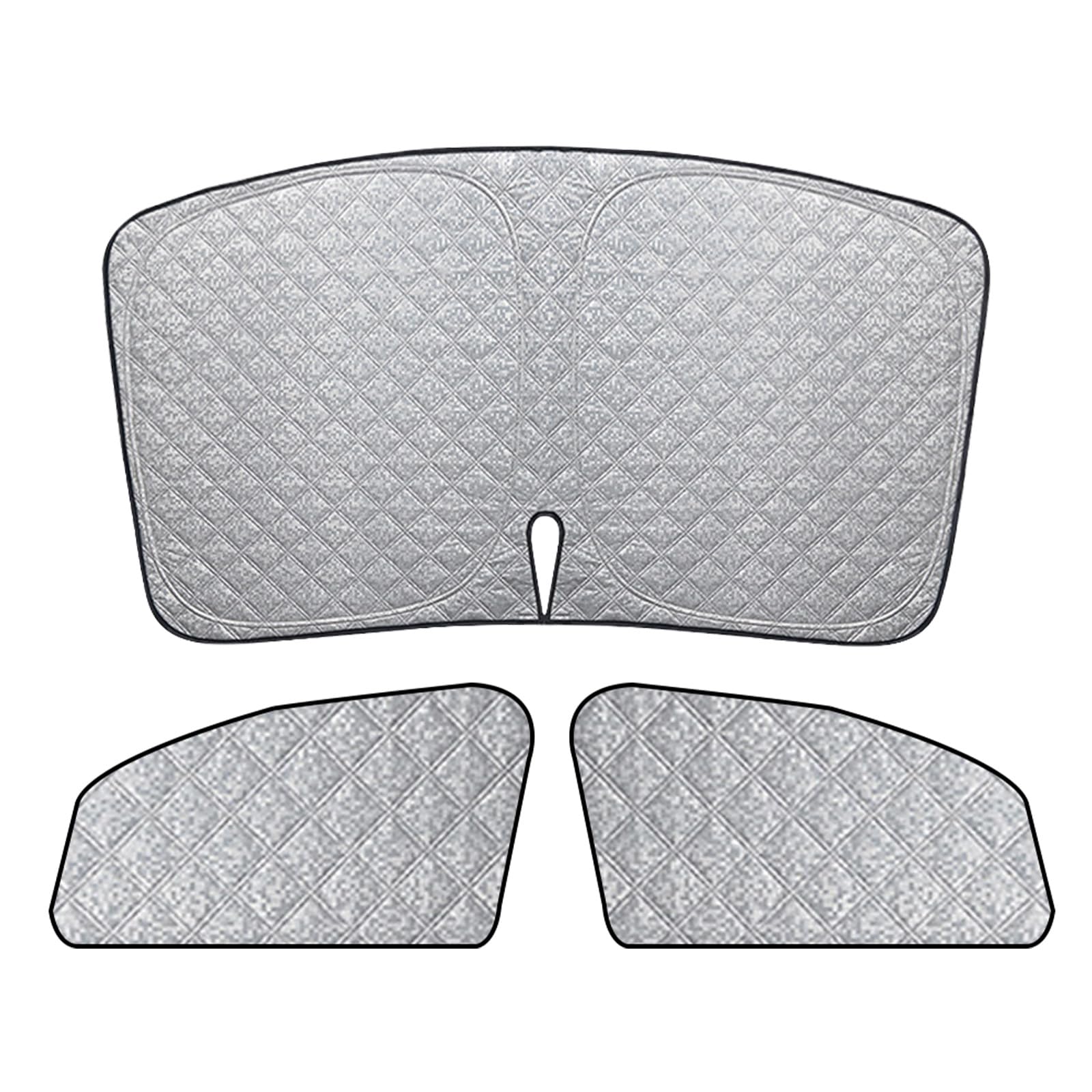 3PCS Sonnenschutz Auto Frontscheibe für VW Touran 5T 2016-2025 | Keine Saugnäpfe Erforderlich, Thermomatte Fahrerhaus Innen, Blockt UV-Strahlen, Privatsphäre und Effektiver Hitzeabwehr