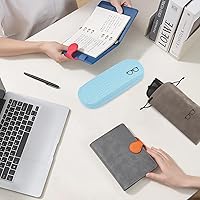 Vista 5 de RayLove Paquete de 3 fundas rígidas para lentes de lectura grandes