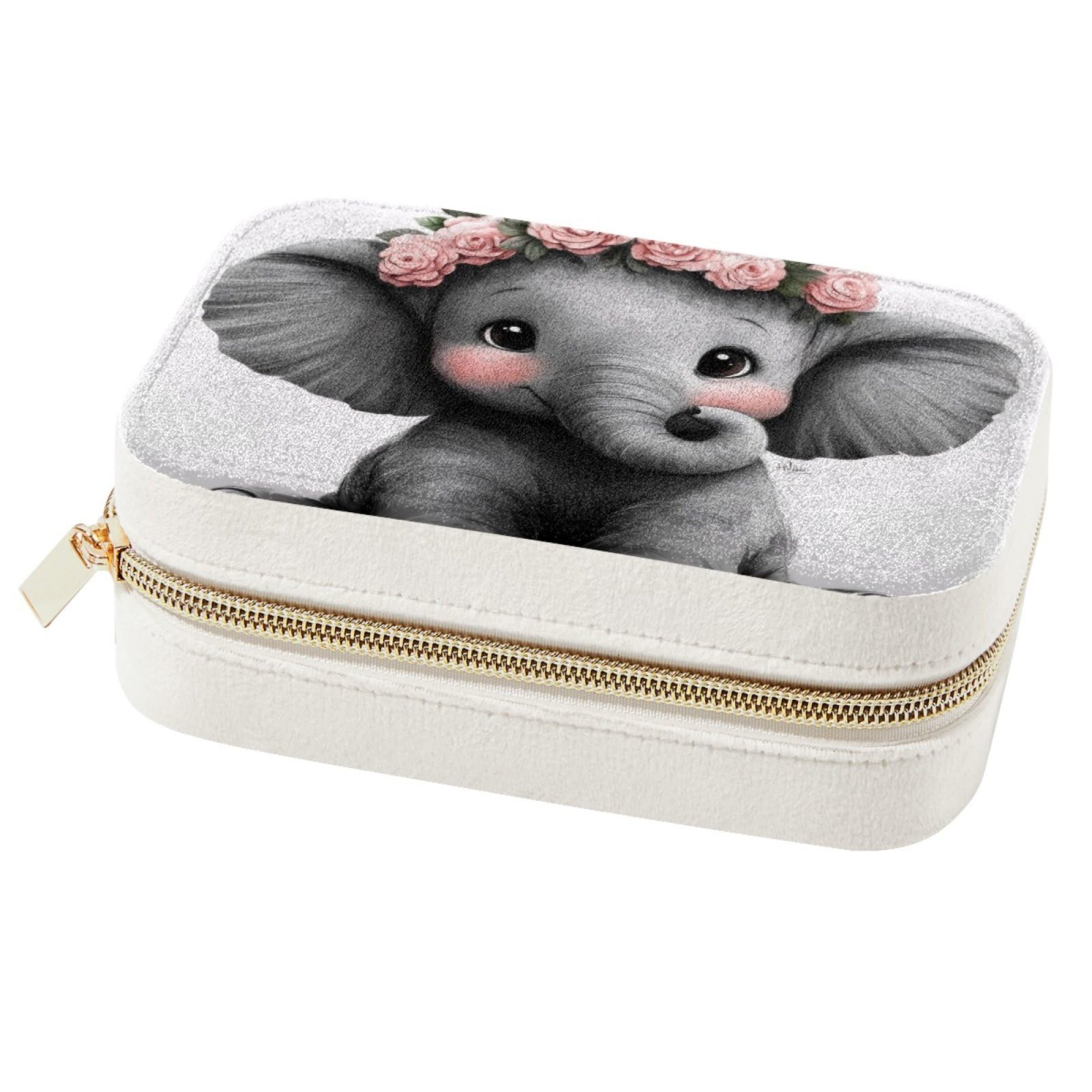 Boîte à bijoux éléphant fleur : cadeau demoiselle d'honneur idéal