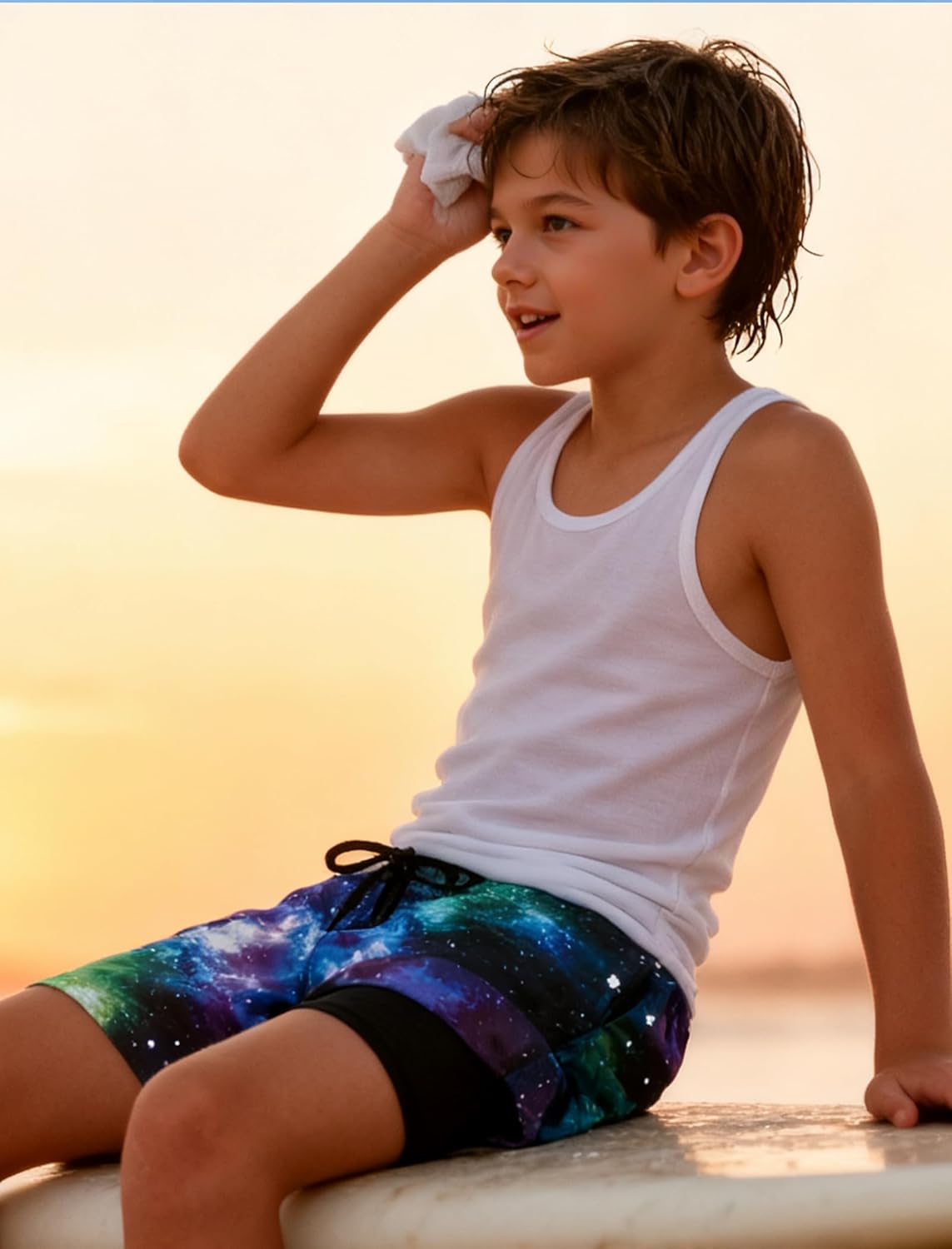 ALISISTER Boys Swim Trunks with Compression Liner with Pockets Bathing Suit 2-20 Years Old - Image 5