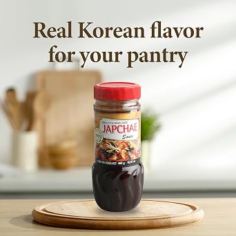 Wang Premium Japchae Sauce, Korean Sweet & Savory Stir-Fry Sauce | Authentic Korean Flavor, Ready-to-Use 16.93 Oz Bottle