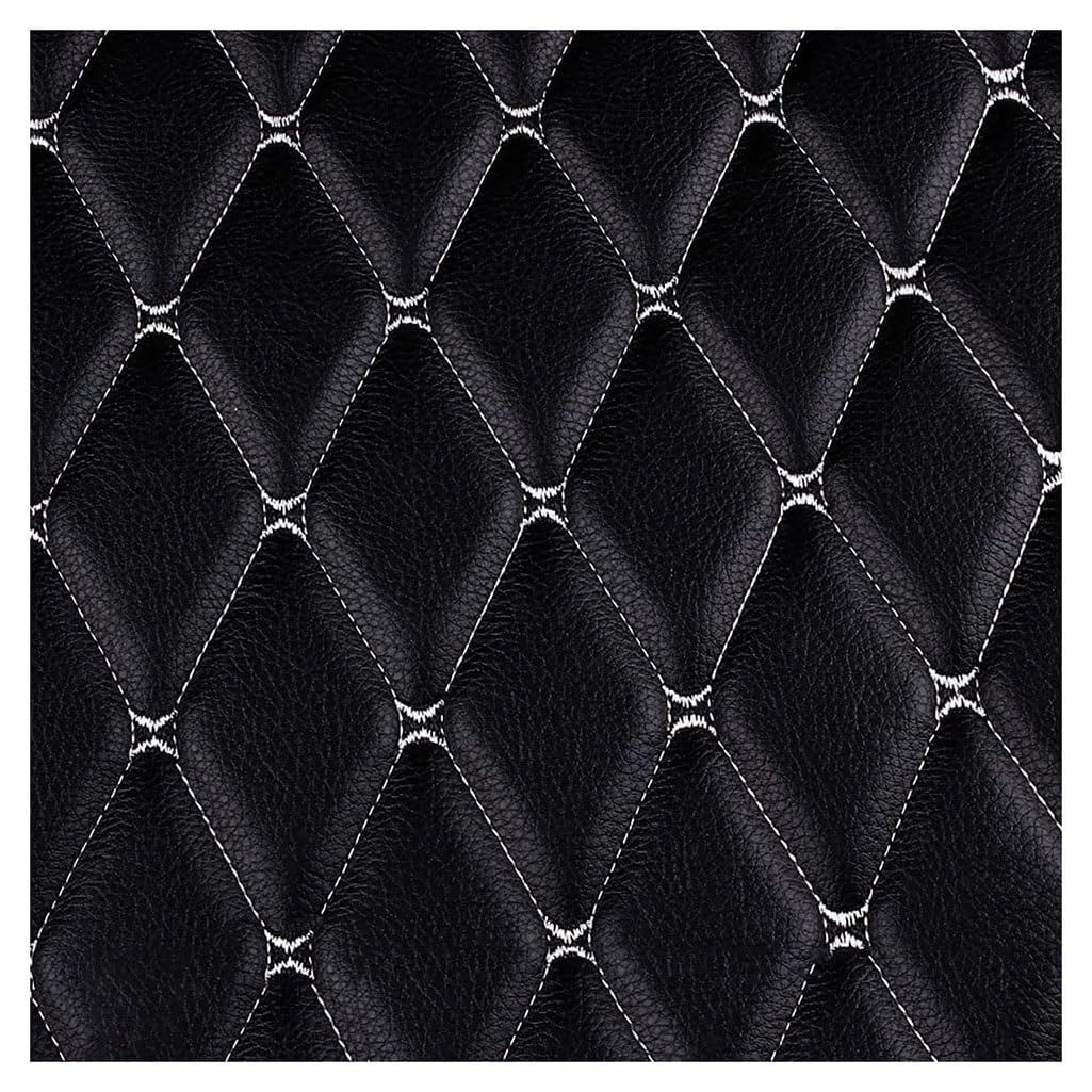 Tissu similicuir noir 1.6x4m pour tapisserie et couture de sac