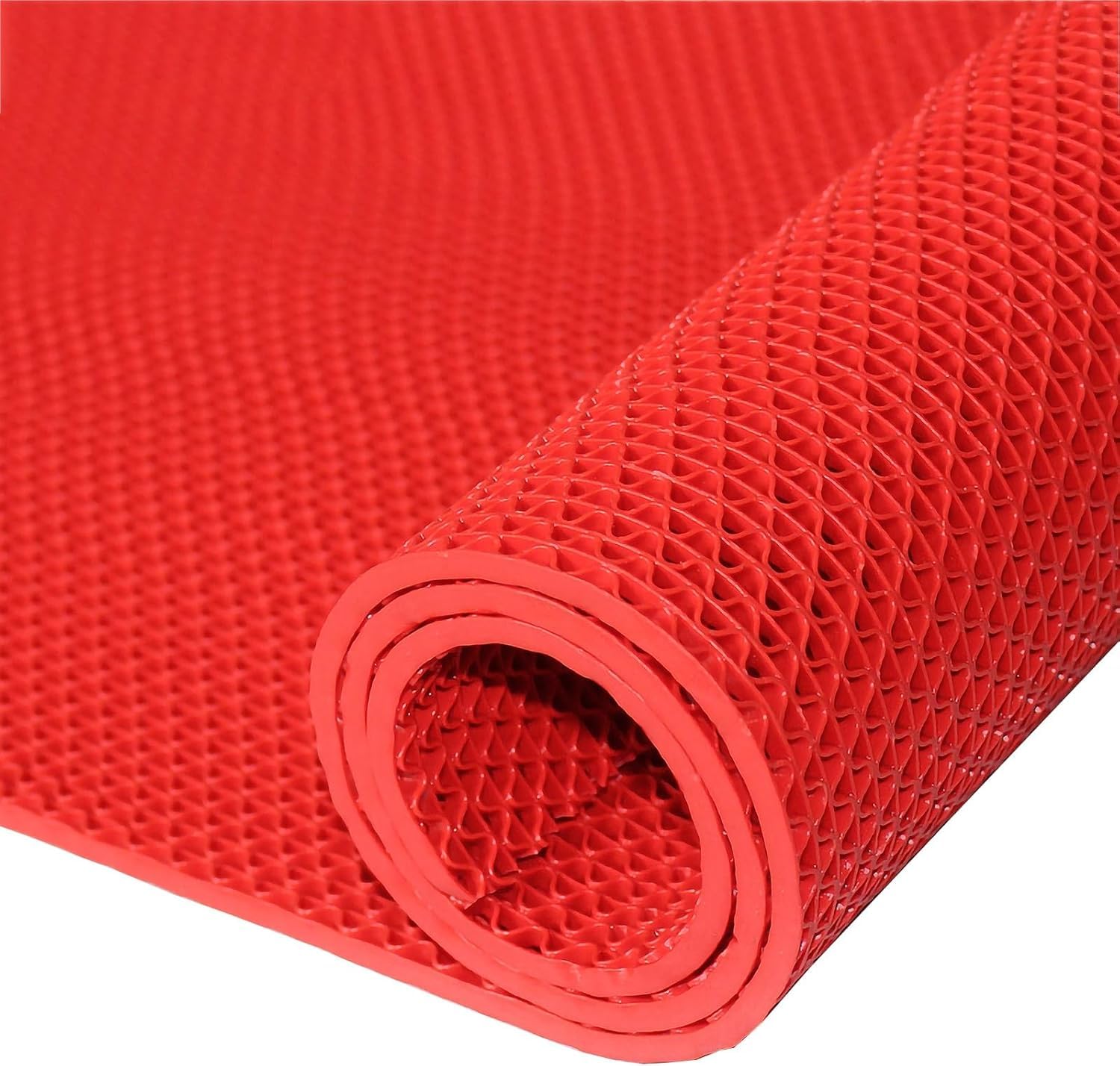 QYMYOZ Non-slip PVC Drainage Mat For Wet AreasHeavy Duty Restaurant Bathroom(Red,120cmx100cm)
