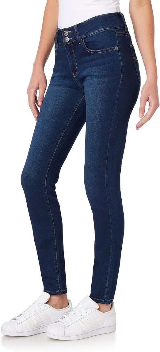 WallFlower Women's Ultra Skinny Mid-Rise Insta Soft Juniors Jeans (Standard and Plus)