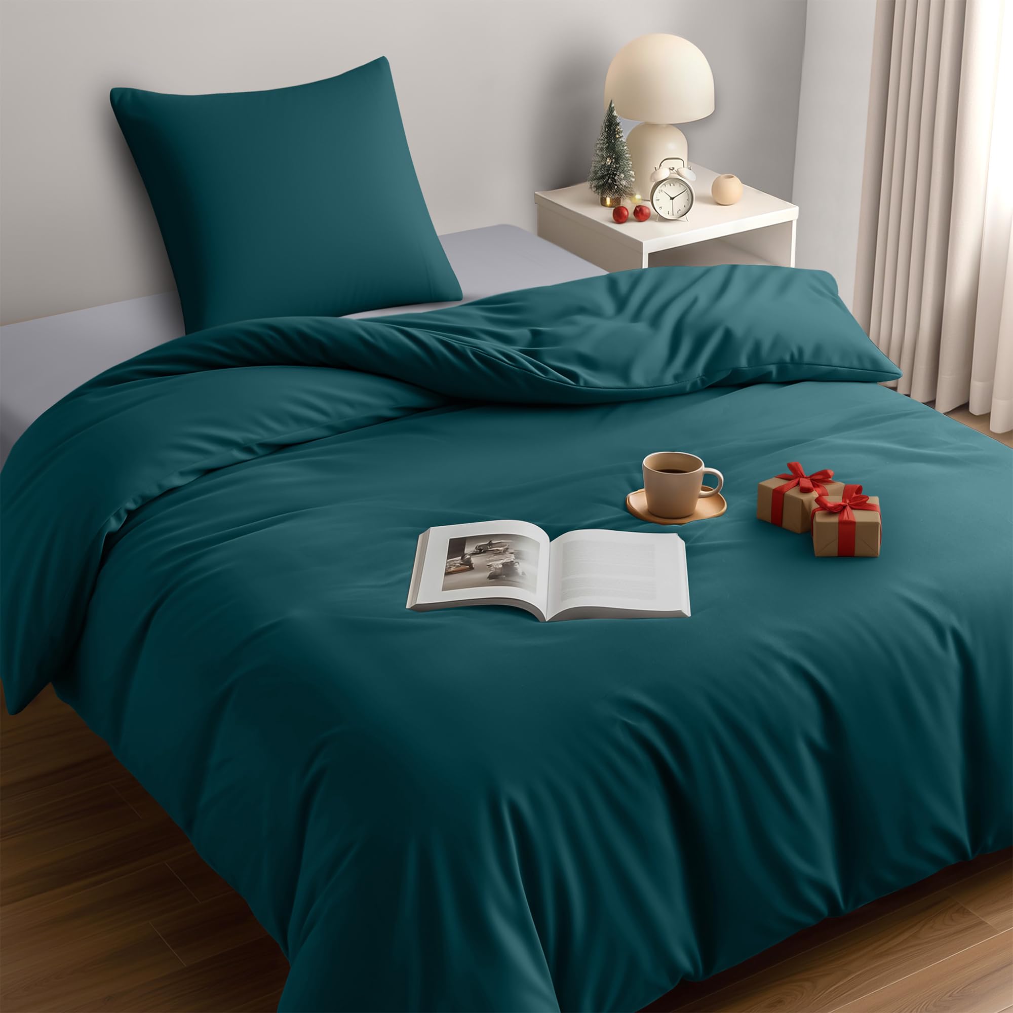 Utopia Bedding Funda Nordica Cama 180 - Microfibra Juego de Funda Nordica 240x260 cm y 2 Fundas de Almohada 65x65 cm (Blanco) — view 8