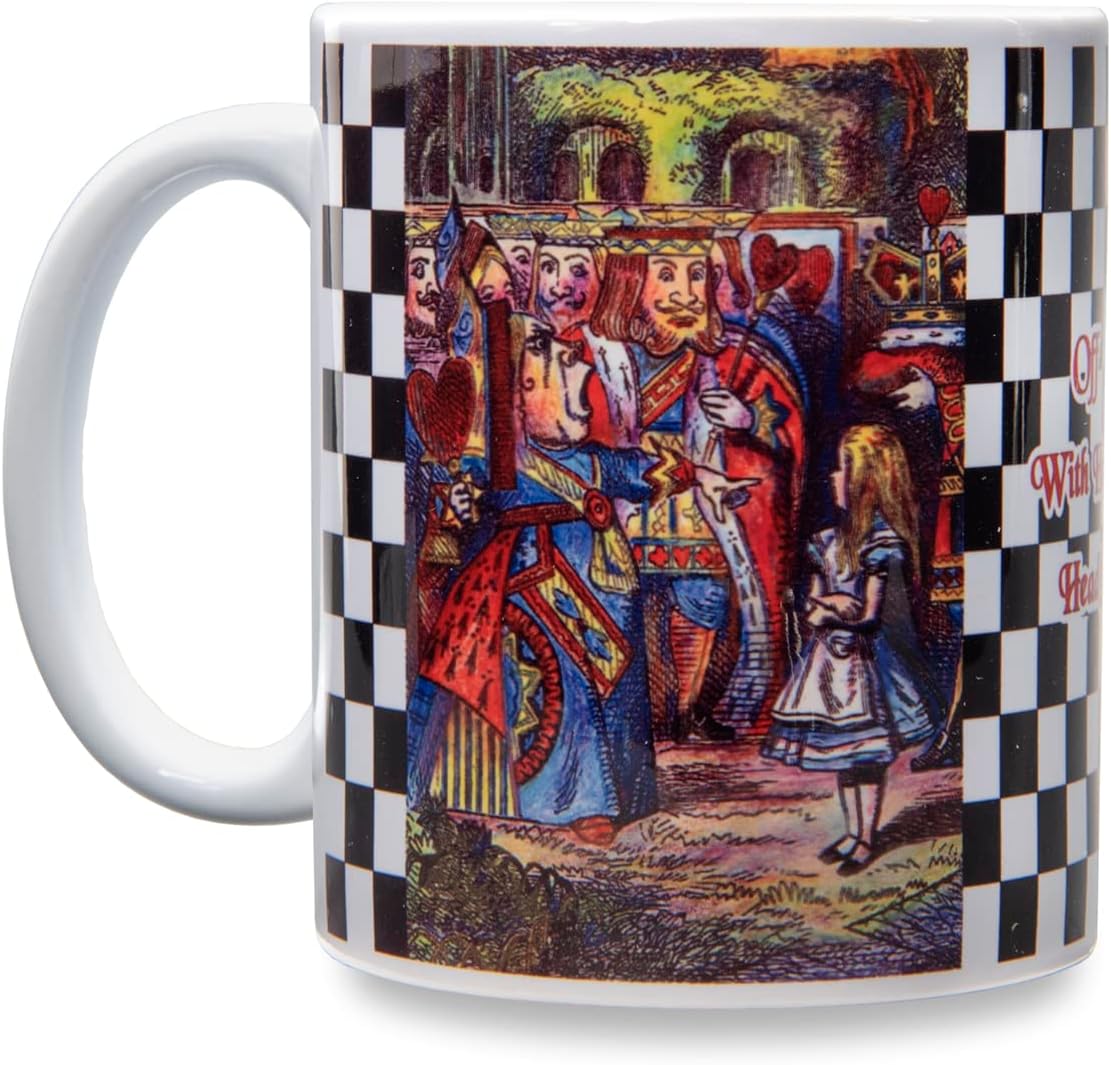 NoMonet Alice in Wonderland Coffee Tea Mug Set (4) - Mad Hatter, Red Queen, Cheshire Cat, Alice in Garden, Caterpillar - Sip from the Cup of Whimsy! - Image 5