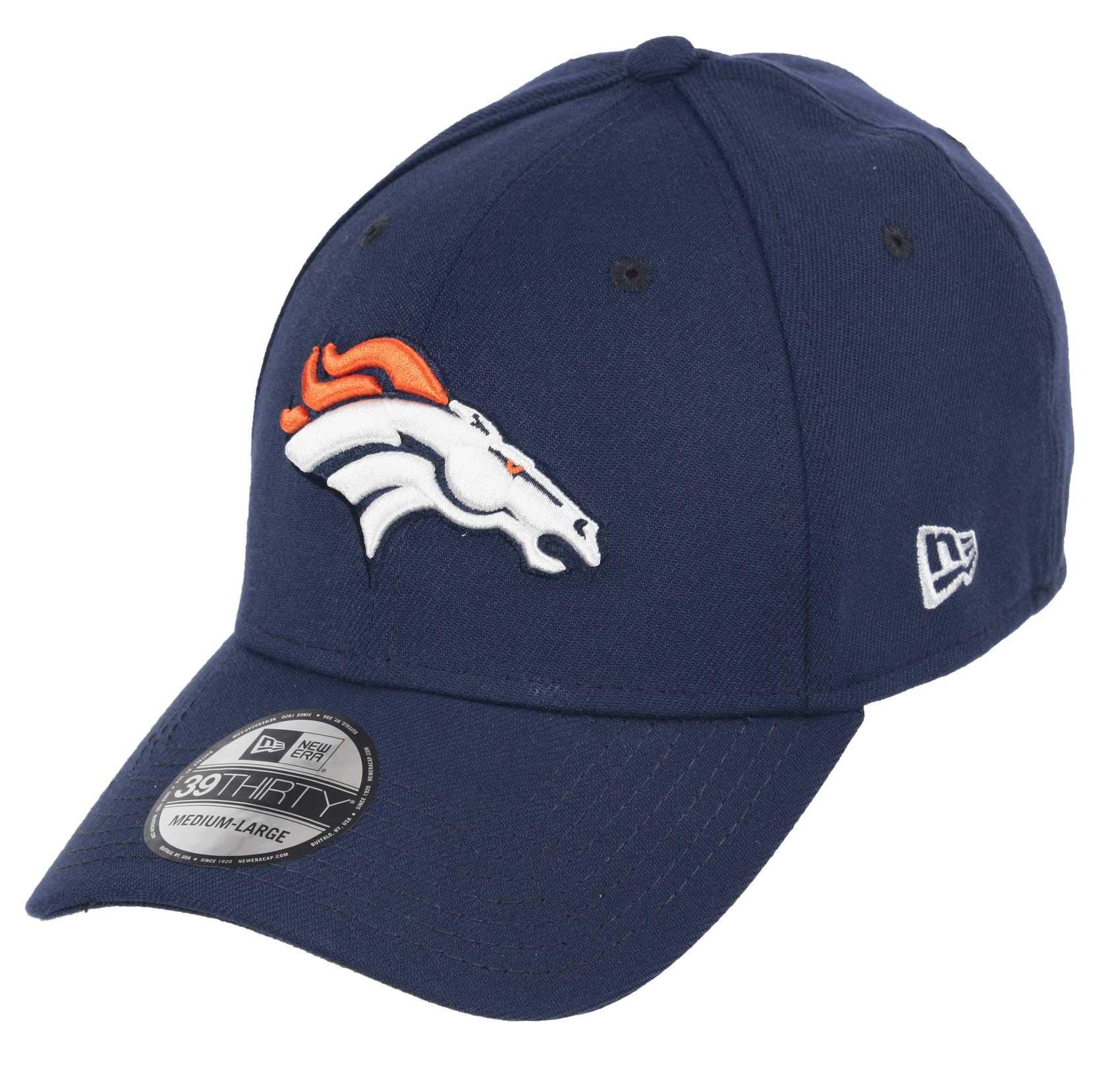 New Era Unisex Broncos-Navy Denver Broncos Nfl Core Edition 39Thirty Stretch Cap