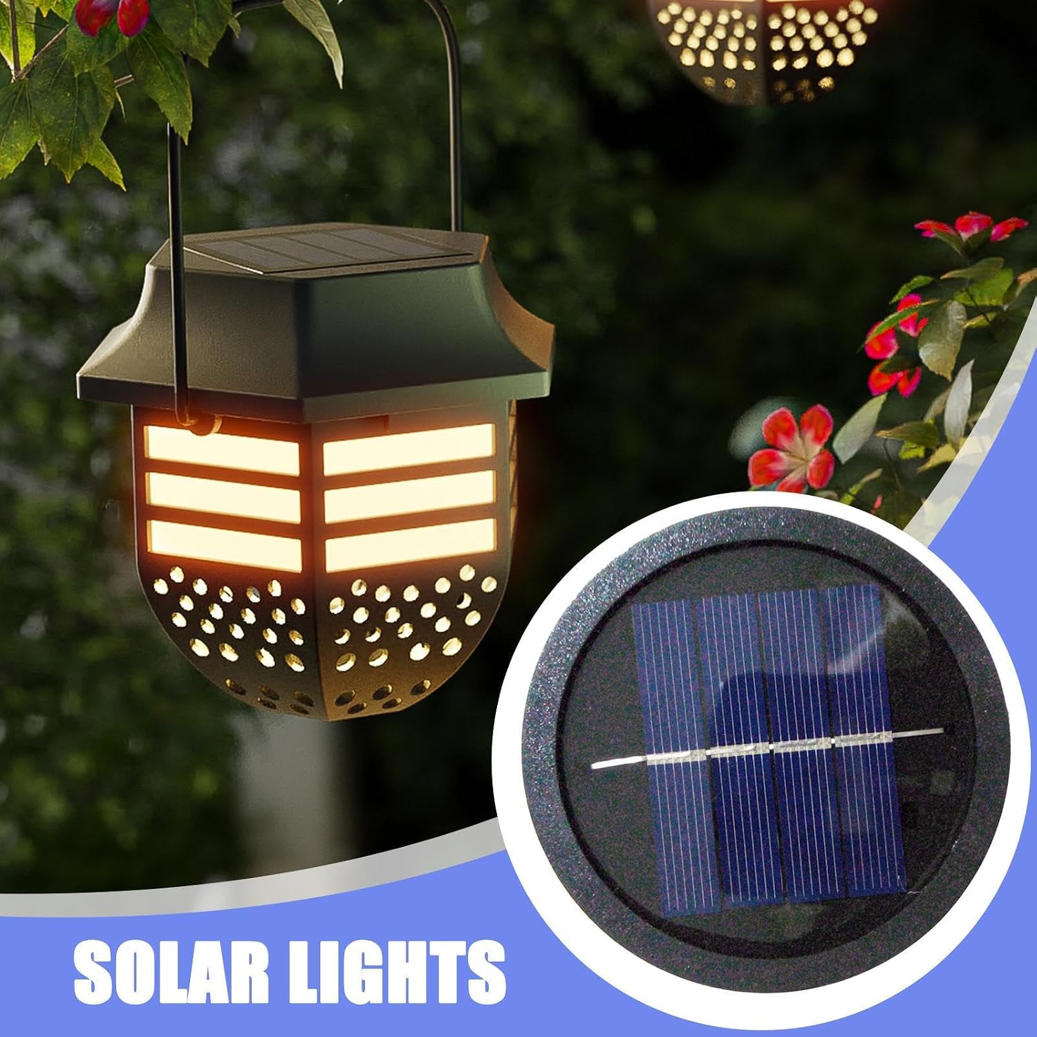 Replacement Solar Light Tops 600Mah LED Long-Lasting Lantern Parts image 3