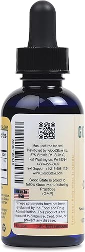Miniatura 6 de Good State Ultra concentrado de calcio iónico líquido, 10 gotas equivale a 50 mg, 100 porciones por botella de 1.6 onzas líquidas