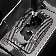 BETTERHUMZ Center Console Decoration Compatible with Mazda 6 2003-2015 for Alcantara Carbon Leather Car Gear Shift Panel Cover Sticker Car Interior Moulding Accessories Style B, Carbon Leather