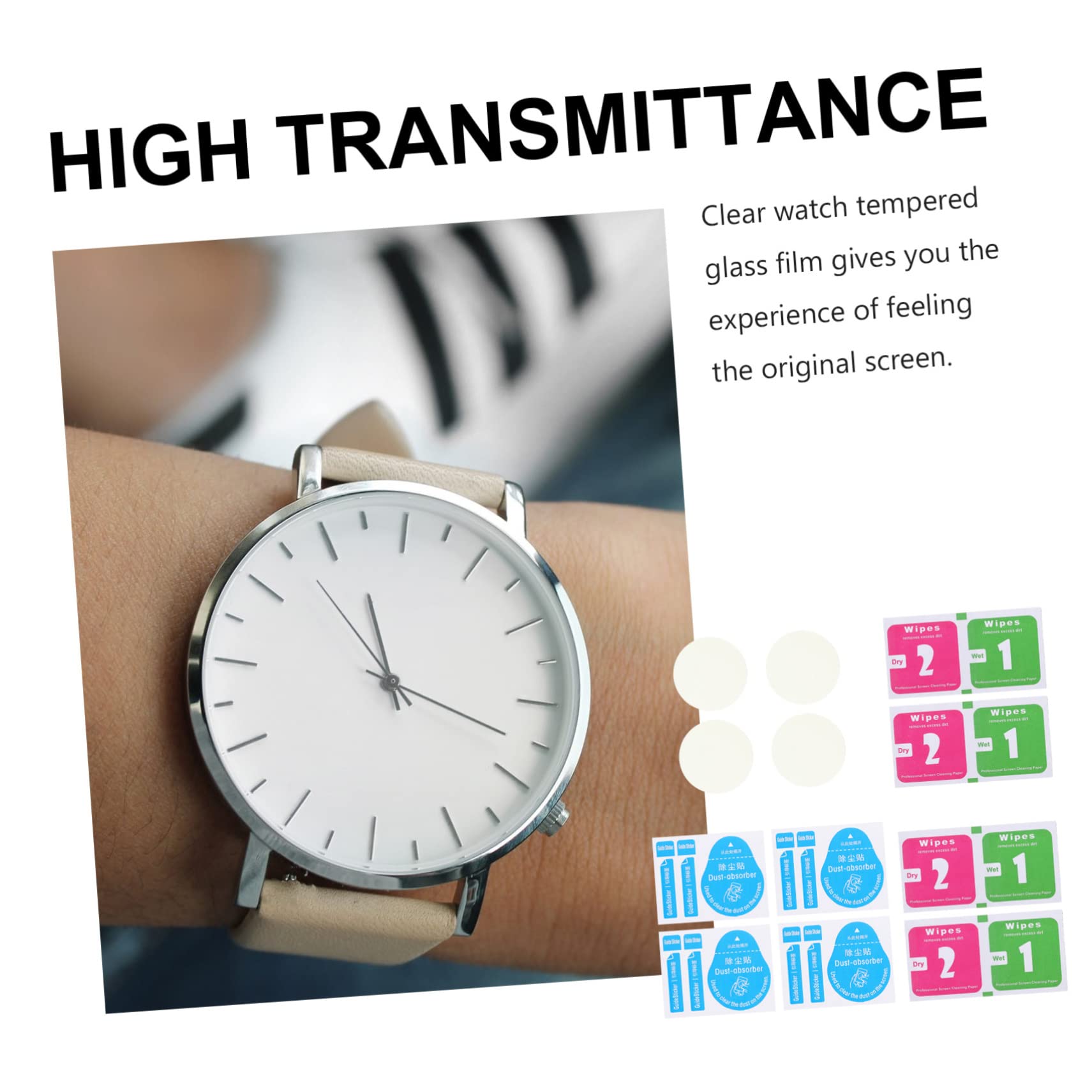 HEMOTON 20 Pz Guarda La Pellicola Di Protezioni Per Orologio Orologi Intelligenti Pellicola Protettiva Guarda La Protezione Dello Schermo Dello Smartwatch Protettori Per Bicchiere