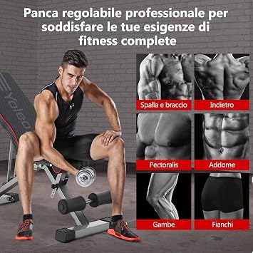 Yoleo Weight Bench | Foldable Workout Benches for Home Gym | 660lbs Bench Press for Strength Training | Home Gym Systems