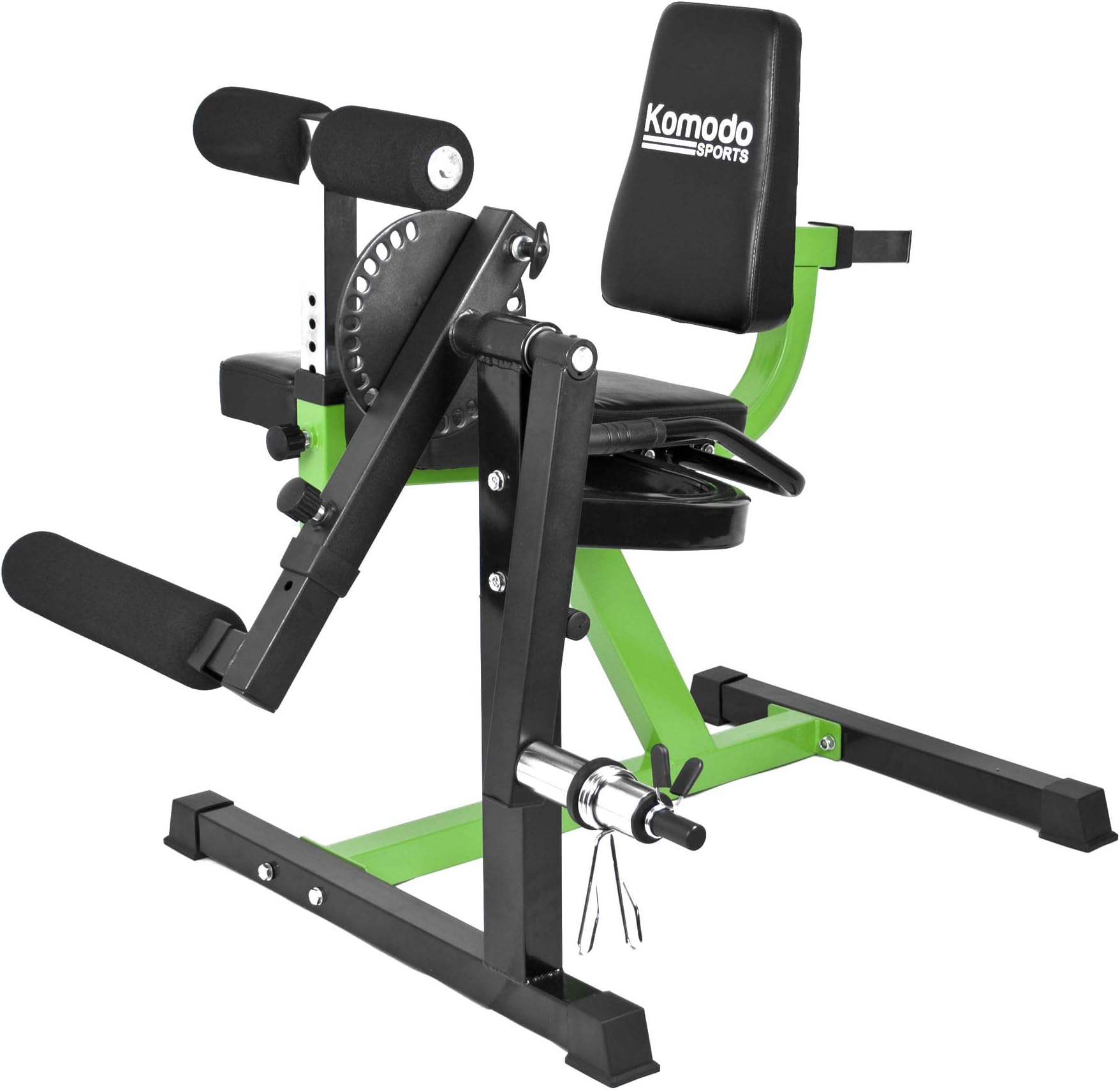 – Leg Extension and Curl Machine - Seated Extender Bench for Quads Hamstrings Press Curling