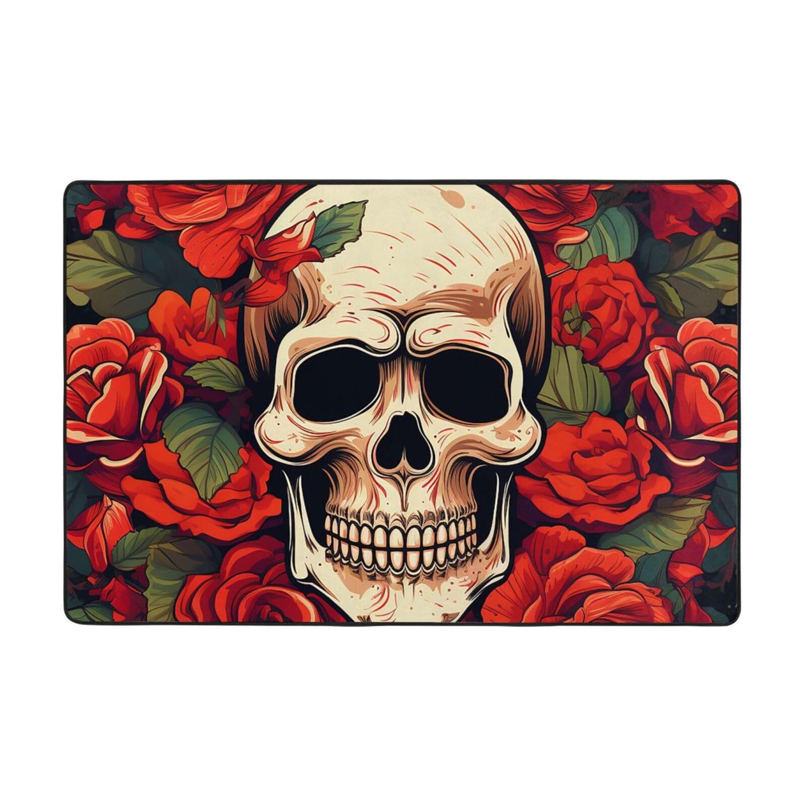 Tapis vintage lavable grand format style ferme rétro pour séjour
