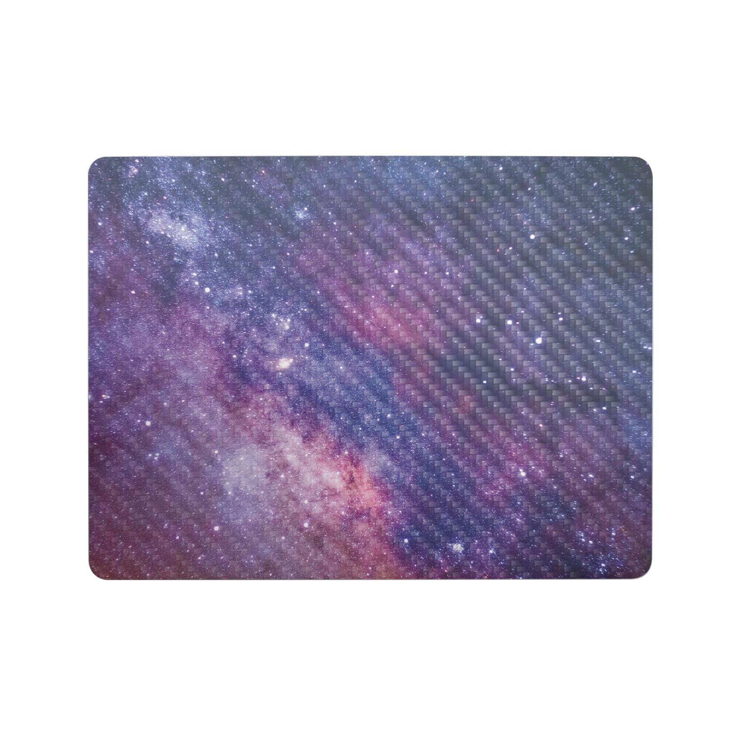Carbon Fiber Laptop Skin Compatible with Microsoft Surface Laptop 8 13" (2025) - Violet Stars - Premium 3M Vinyl Protective Wrap Decal Cover - Easy to Apply | Crafted in The USA by MightySkins