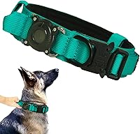 Vista 28 de Xqpetlihai Juego de collar y correa táctica para perro, collar ajustable de nailon militar para perro con mango de control y hebilla de metal