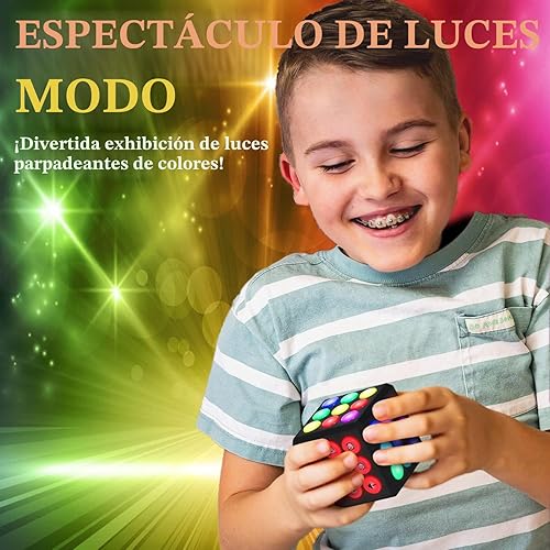 Miniatura 5 de Cubo electrónico de juego de memoria y cerebro – Divertidas ideas de regalo de juguete para niños y niñas de 6 a 12 años o más – Juguetes geniales