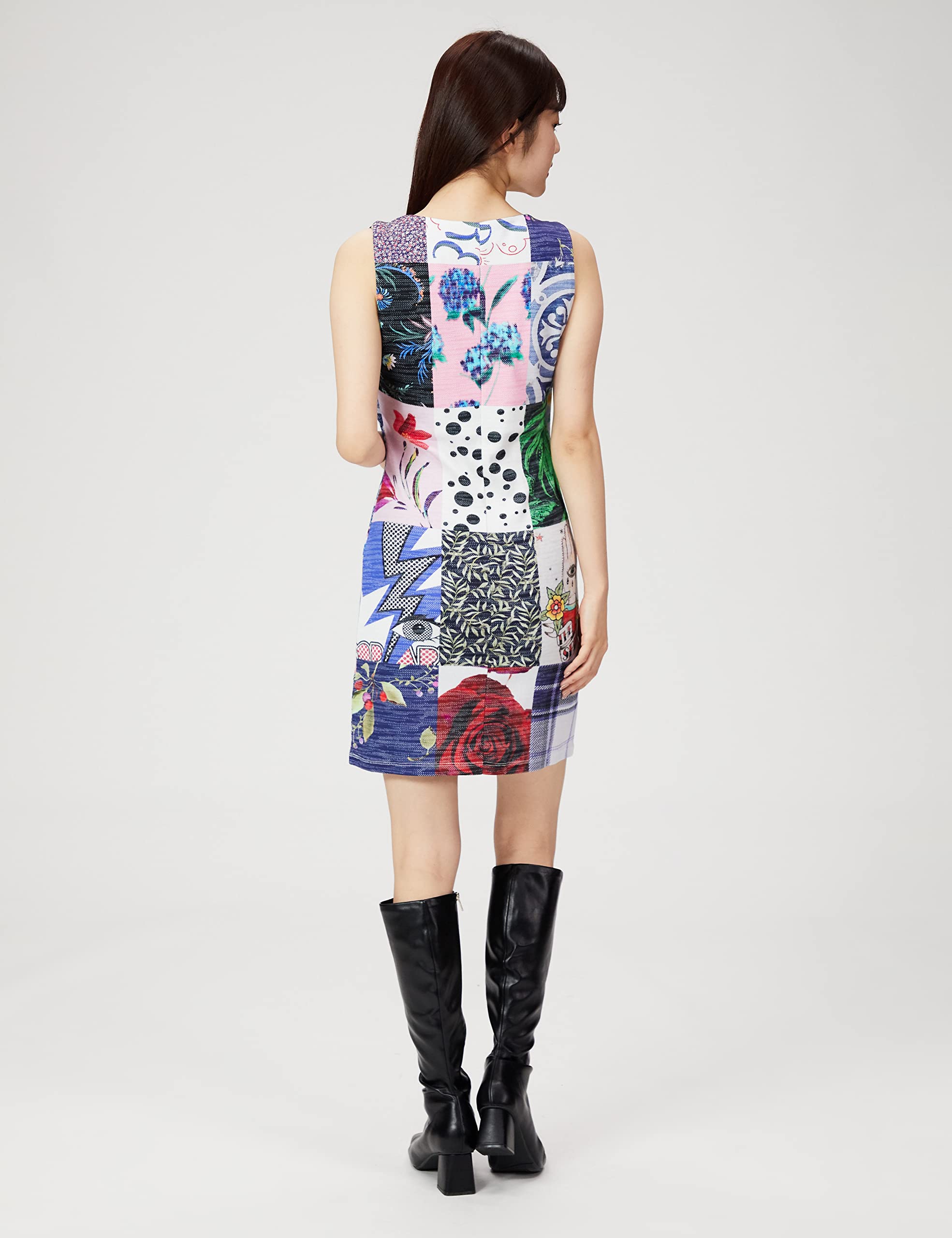 Desigual Sukienka damska 21WWVK901000L, biała, M