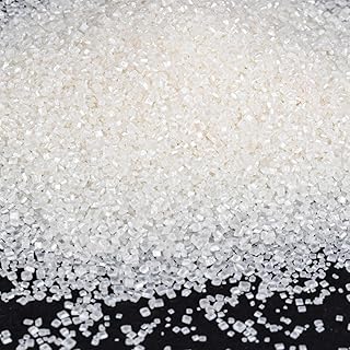 Twisweet White Sprinkles, Edible Sanding Sugar Crystals for Cake Decorat...