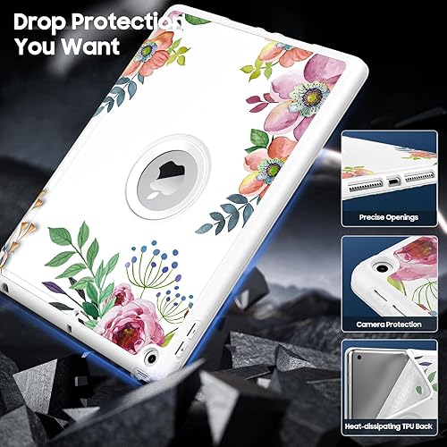 Miniatura 10 de Moko Funda para iPad de 9 generación 2021  iPad de 8 generación 2020  iPad de 7 generación 2019 con soporte para bolígrafo, funda para iPad 10.2 con