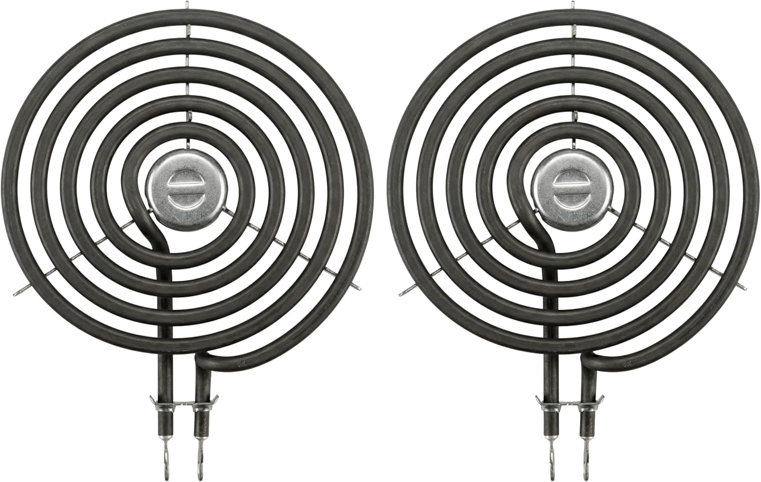 2-Pack Replacement WB30M1 6 inch 5 Turns Burner Element for General Electric - Compatible with General Electric JXDC41001, General Electric JP328SK2SS, General Electric JBP26GV3, GE JBP21GV2