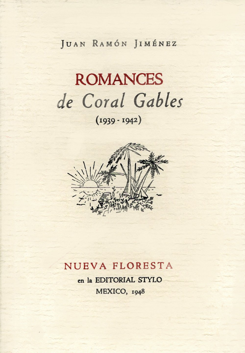 Romances de Coral Gables, de Juan Ramón Jiménez