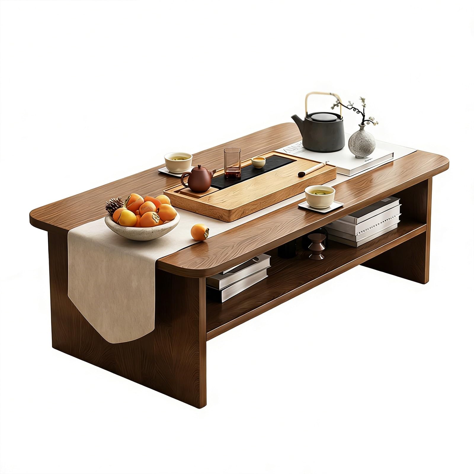 Table bassejaponaise double plateau gain de place pour baie vitrée