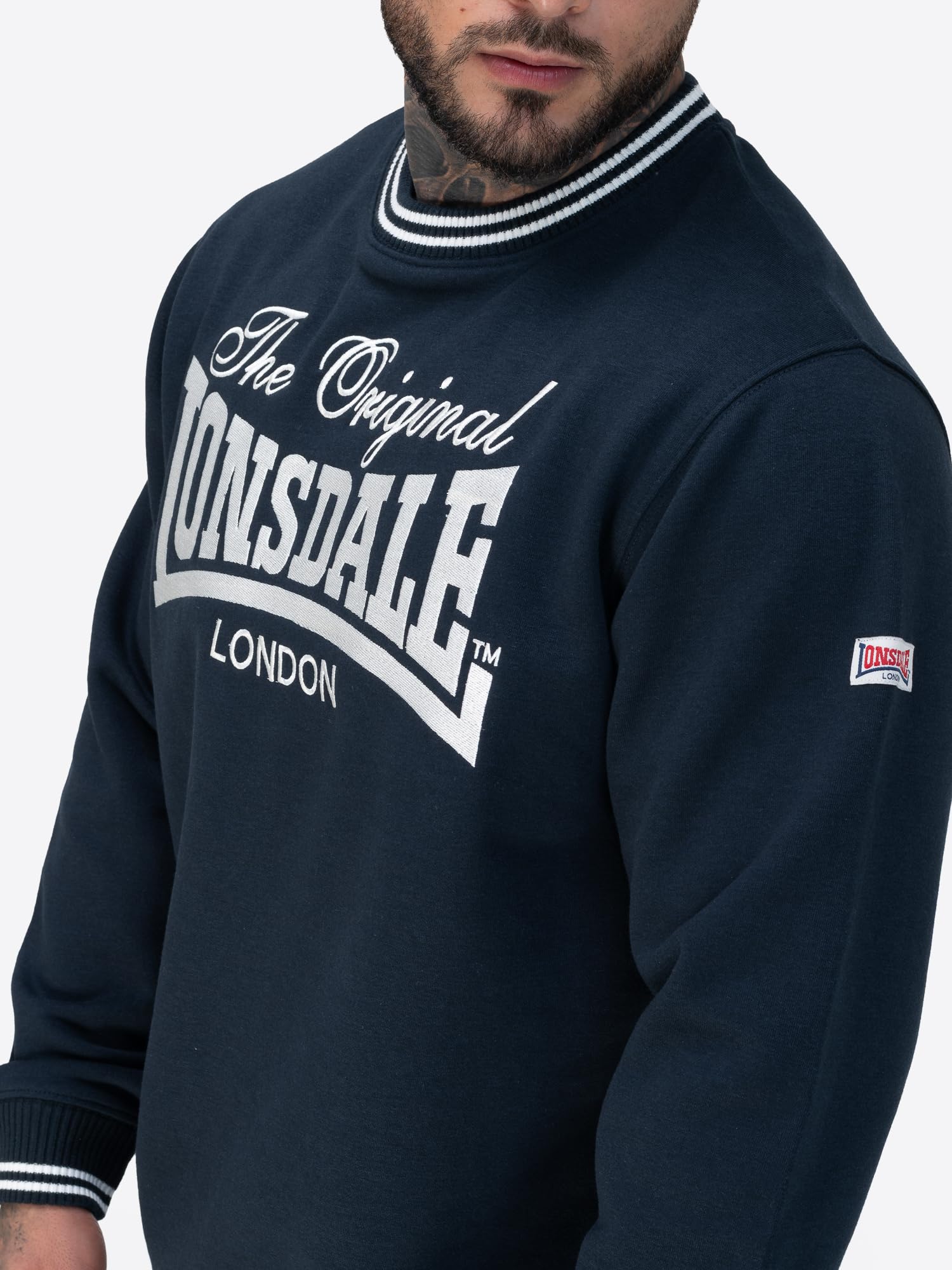 Lonsdale Herren Rundhals Sweatshirt Normale Passform Clifton