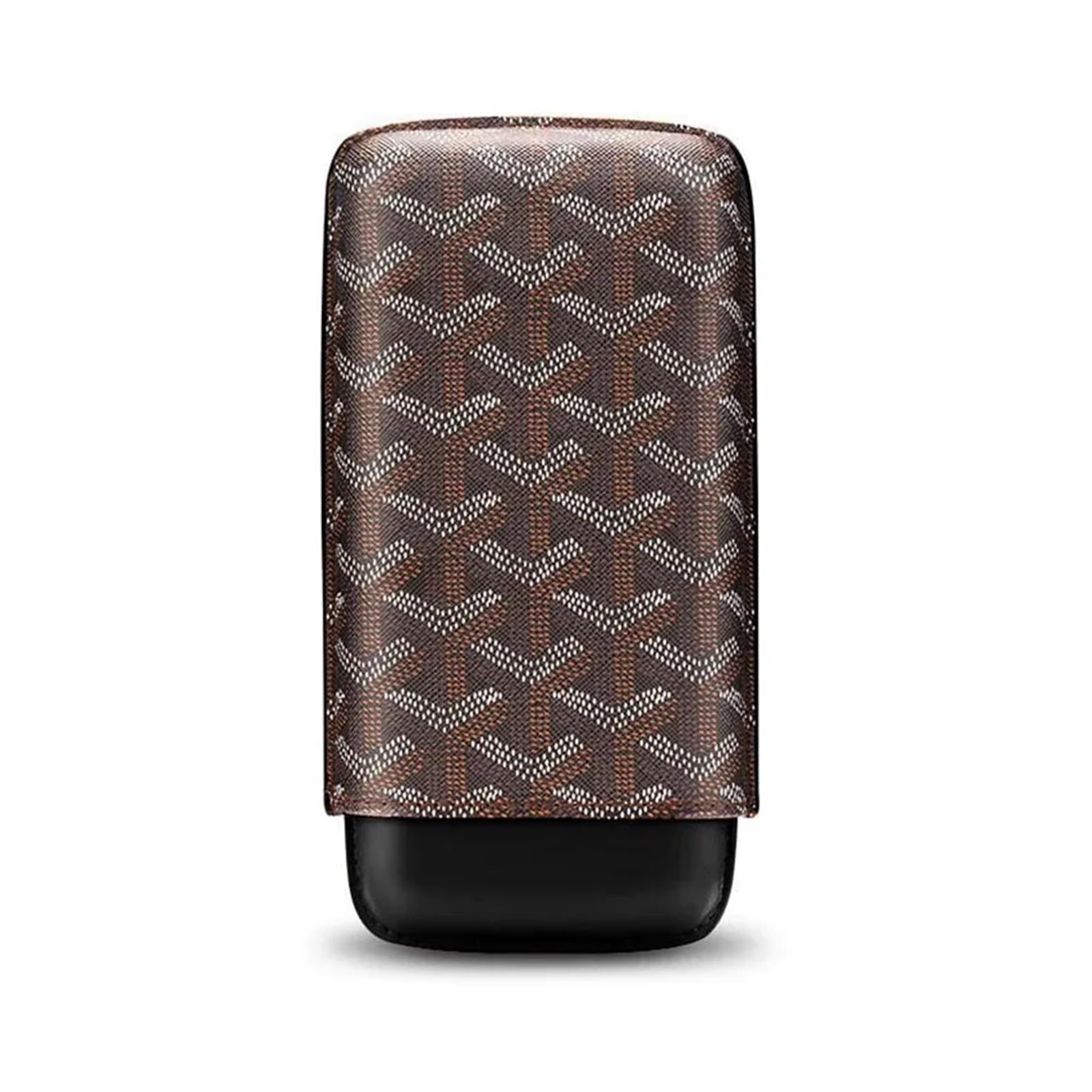 Cenz-888 Black Portable Cigar Humidor Portable Cigar Case, Humidor Travel, Cigar Accessories, Leather Holds Gift Box Cigar Case Cigar Box(Black)