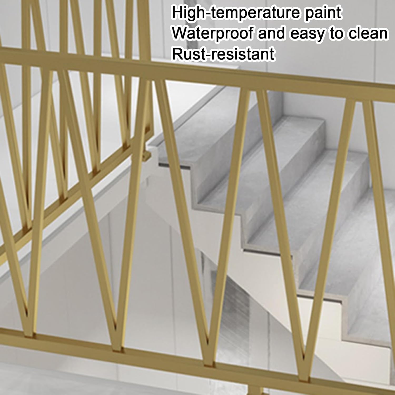 Black Iron Stair Balusters Bracket - Side Mount for Interior Staircases Room Divider & Wall Decor Ideal for Teahouse Hotel & Elegant Home Decoration (50x70cm/19.7x27.6in)