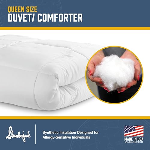 Miniatura 2 de Slumberjack Relleno de edredón Queen  Tela transpirable aterciopelada de alta calidad, suave y acogedora, fabricada en Estados Unidos,
