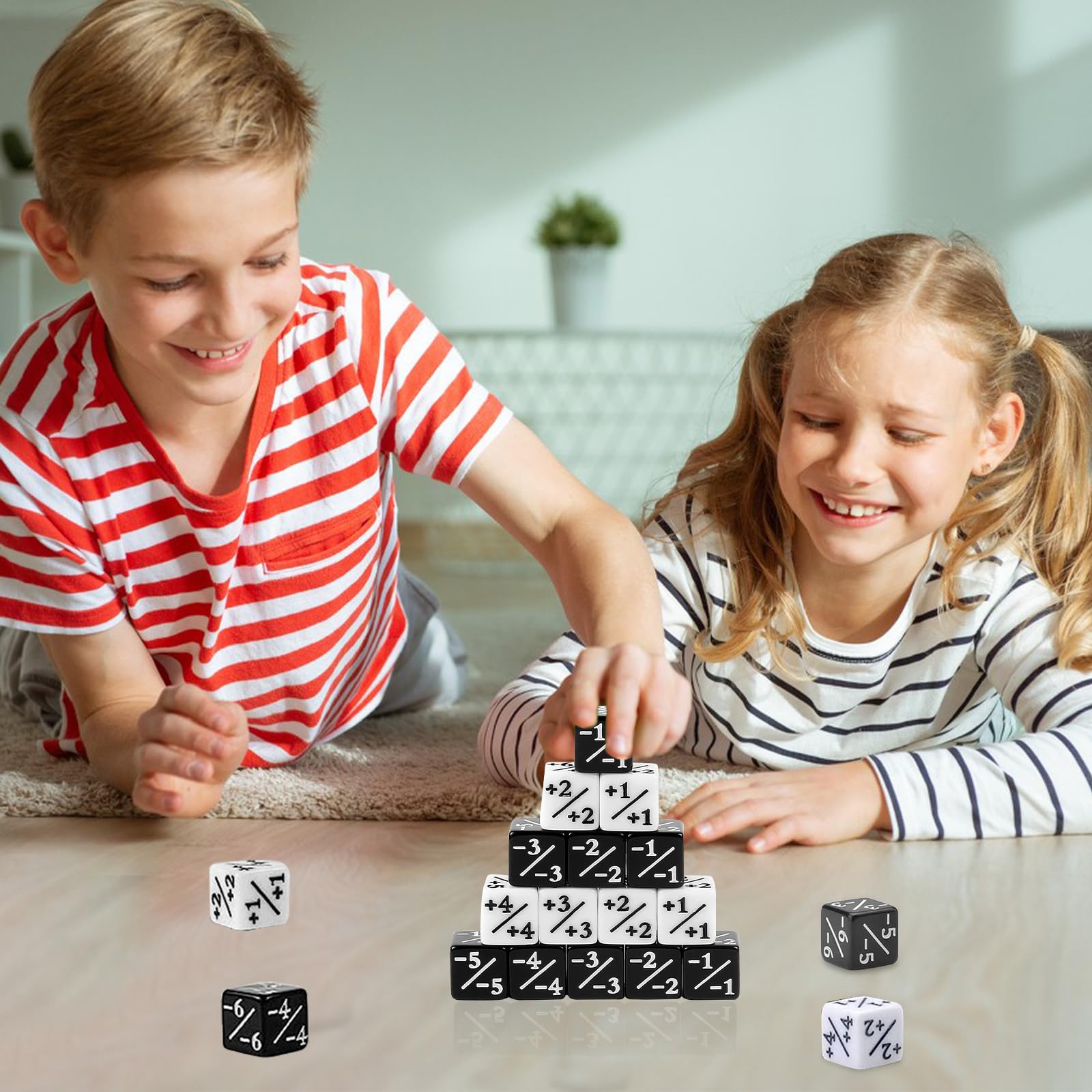 48 Dados De Lealtad D6 En Acrílico, 24 Blancos Y 24 Negros, Con Bolsa, Compatibles Con MTG Y Juegos De Cartas, +14 Años