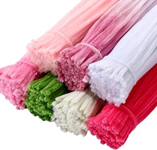 Daisyinner 700 Pcs Pipe Cleaners for Crafts Bulk, Pink Theme
