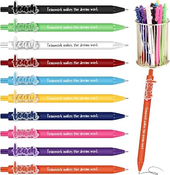 Sayglossy Teamwork Appreciation Gift Team Ballpoint Pens with Inspirational Quotes Thank You Gifts for Coworker Employee Office Party Favors20 Pcs
