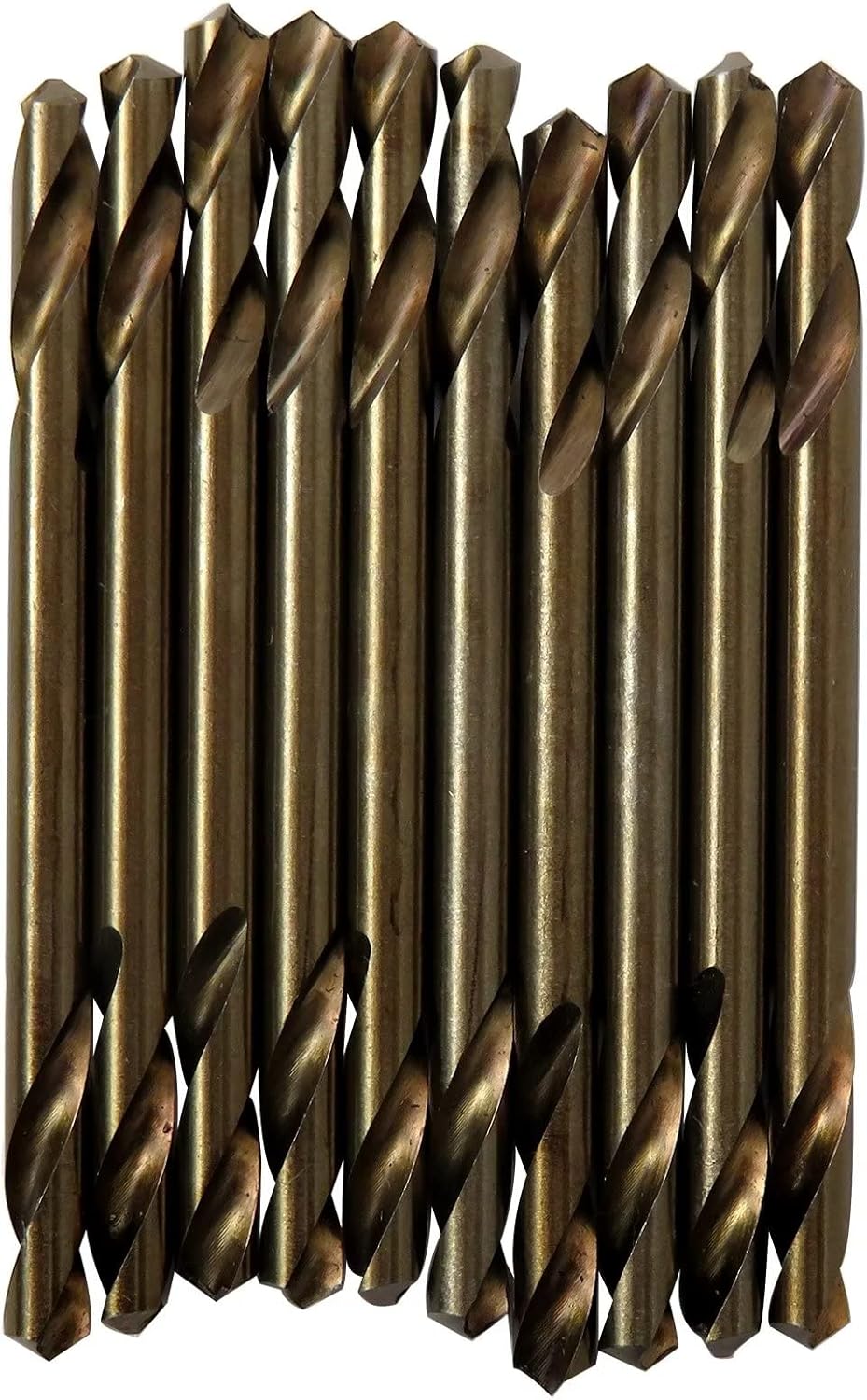 Double Ended Drill Bit Set - Pack of 10 M35 1/8" Cobalt Twist Drill Bits