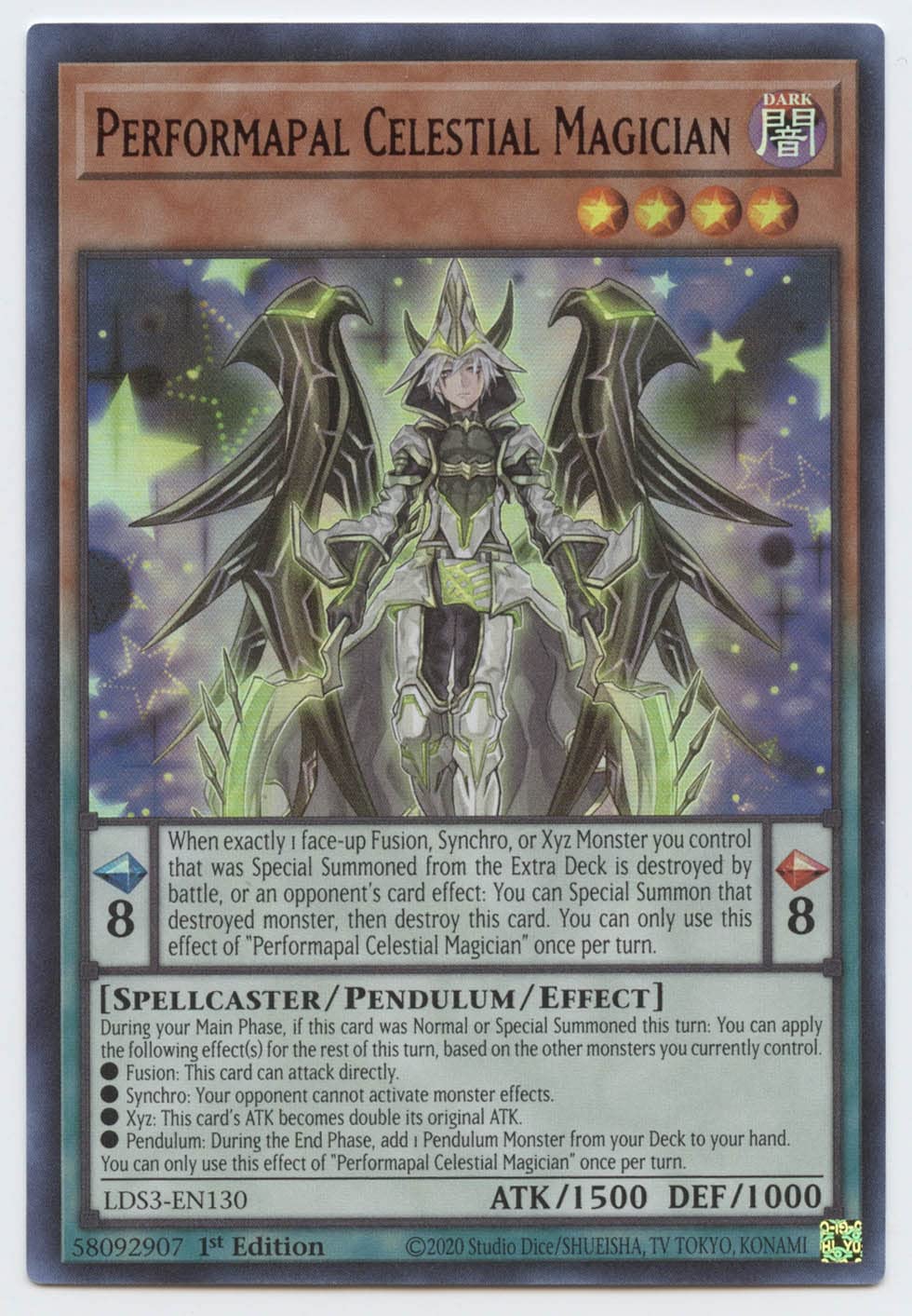 Performapal Celestial Magician (Red) - LDS3-EN130 - Ultra Rare - 1st Edition