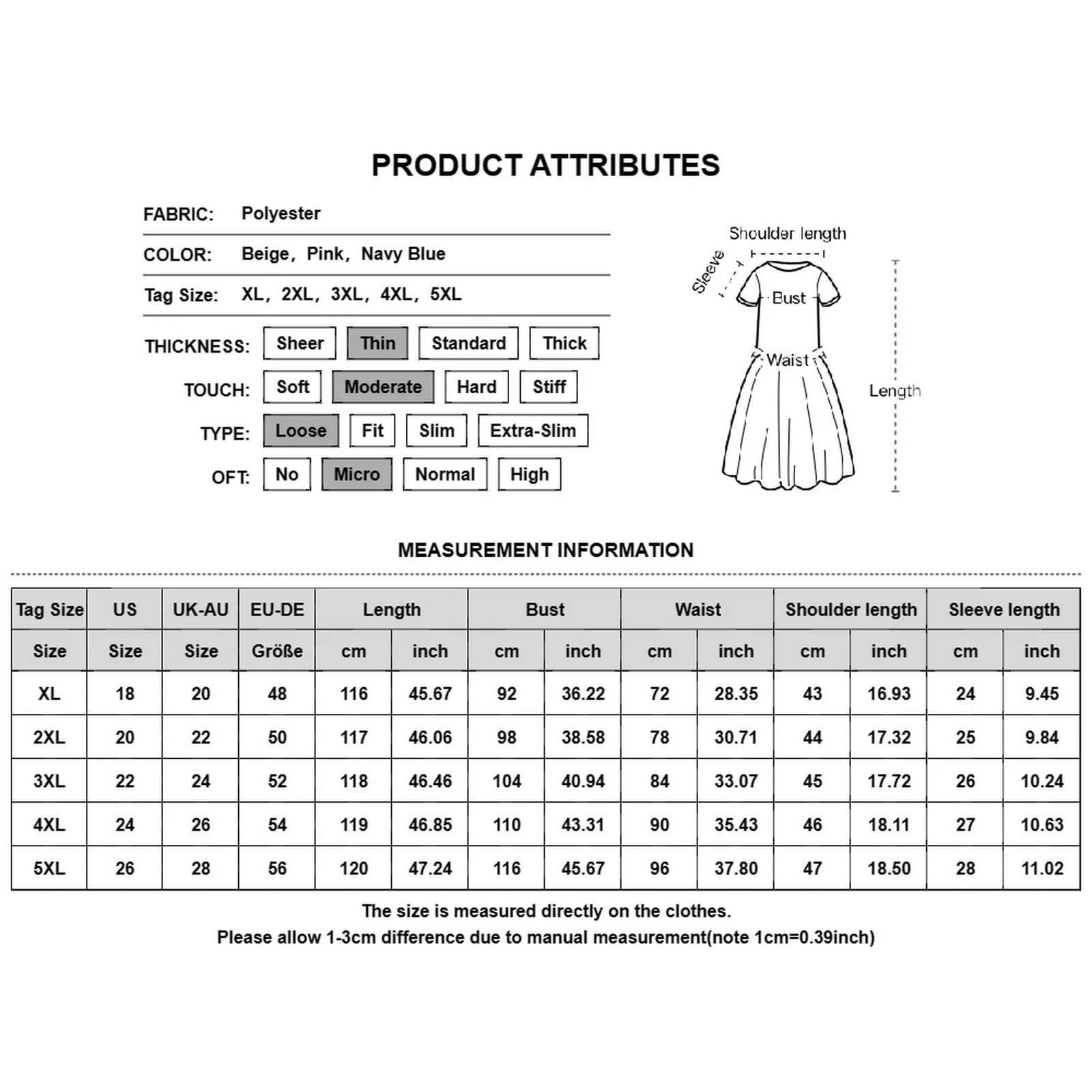 Abiti Oversize Donne Plus Size Boho Beach Floral Summer Dress Sundress Abbigliamento Femminile Loose Casual Gonna Lunga, HUTALIM, Rosa, XL